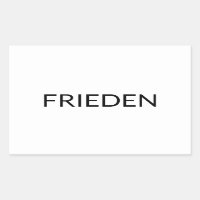 Frieden white black German peace modern