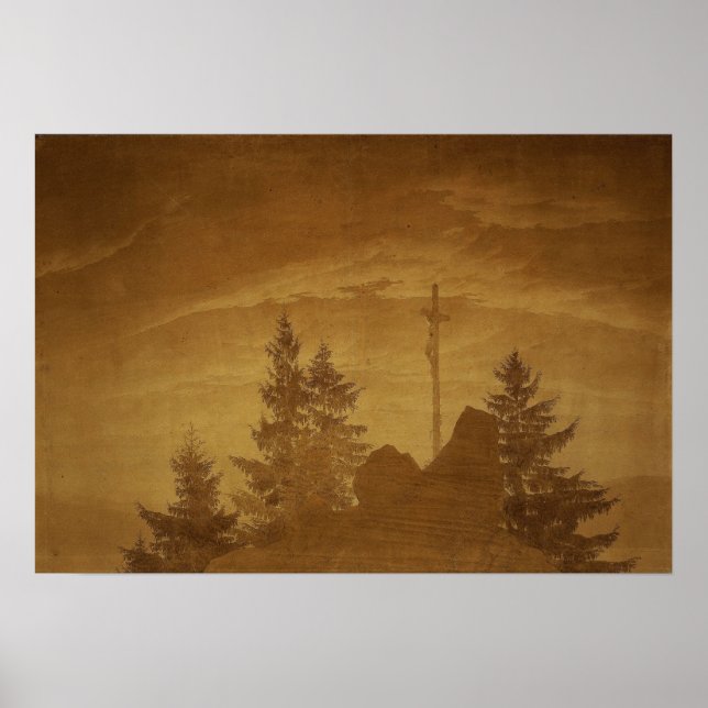 Friedrich - Cross In Mountains 1805 Poster (Front)