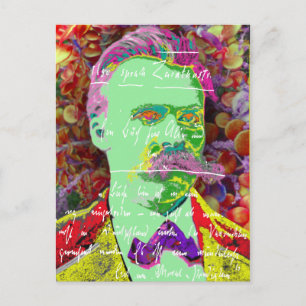 Friedrich Nietzche German Philosopher Existential Postcard