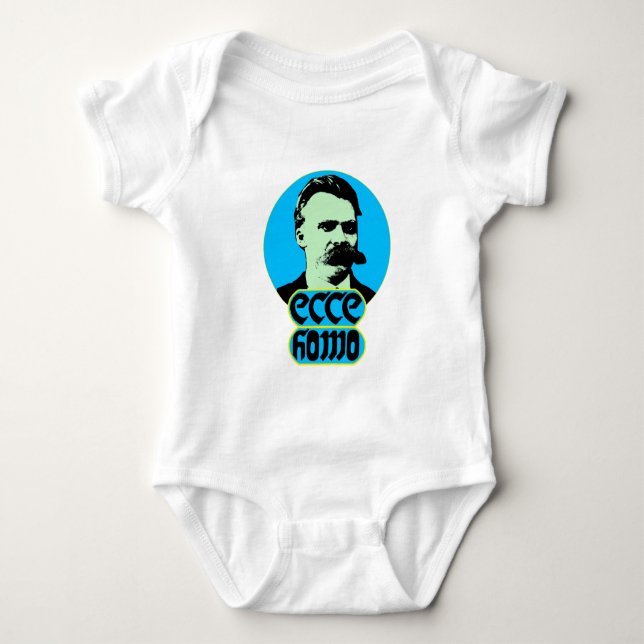 Friedrich Nietzsche-Ecce Homo Baby Bodysuit (Front)