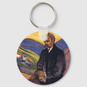 Friedrich Nietzsche Edvard Munch Key Ring