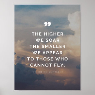 Friedrich Nietzsche Ispirational Quote  Poster