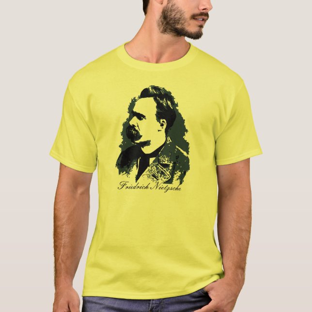 Friedrich Nietzsche portrait vector drawing T-Shirt (Front)