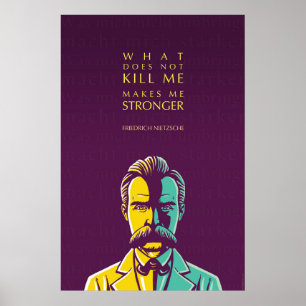 Friedrich Nietzsche quote: What does not kill me Poster