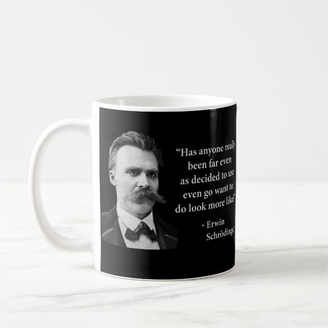 Friedrich Nietzsche Troll Quote Coffee Mug (Left)