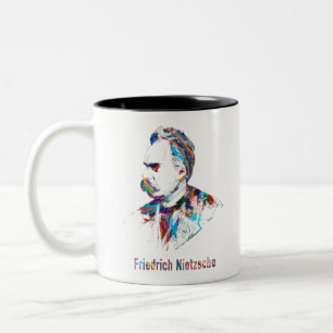 Friedrich Nietzsche Two-Tone Coffee Mug