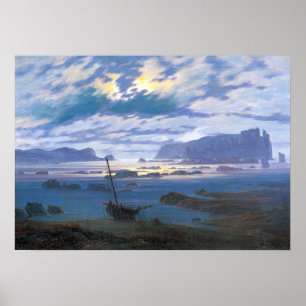 Friedrich - Northern Sea In The Moonlight Poster