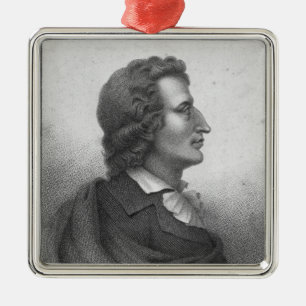Friedrich Schiller engraved by Massol Metal Tree Decoration