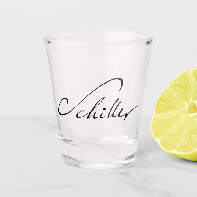 Friedrich Schiller Shot Glass (Front)