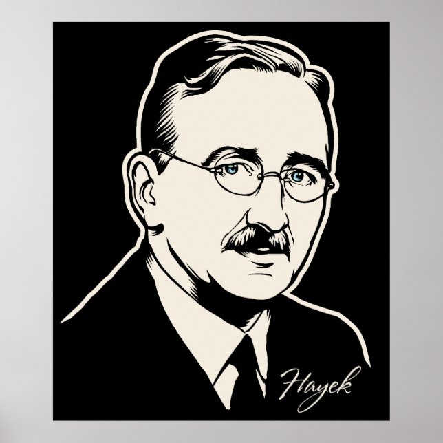 Friedrich von Hayek Print (Front)