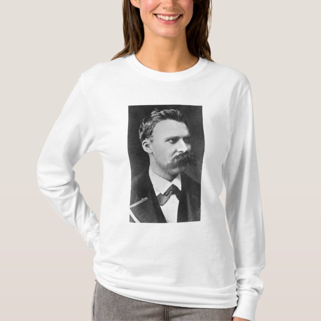 Friedrich Wilhelm Nietzsche (1844-1900) 1873 (b/w T-Shirt (Front)