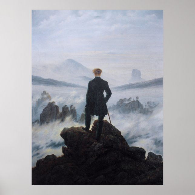 Friedrich's Wanderer above the sea of fog Poster (Front)