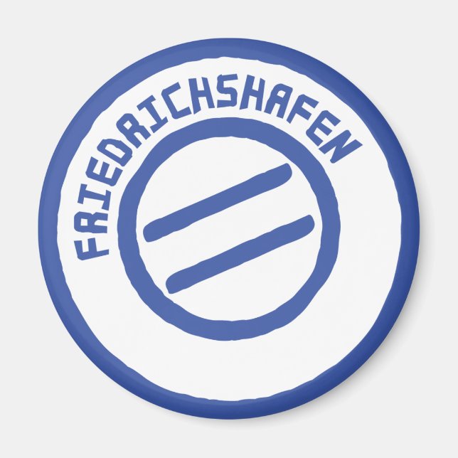 Friedrichshafen post stempel stamp magnet (Front)