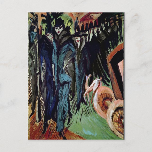 Friedrichstrasse, 1914 postcard (Front)