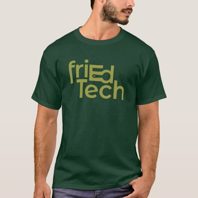 friEdTech Official Logo in Avocado Green T-Shirt (Front)