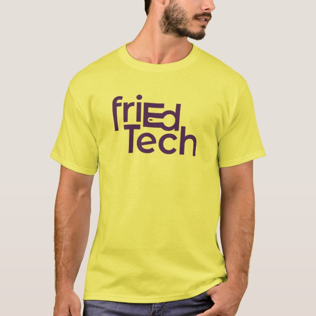 friEdTech Official Logo in Purple T-Shirt (Front)