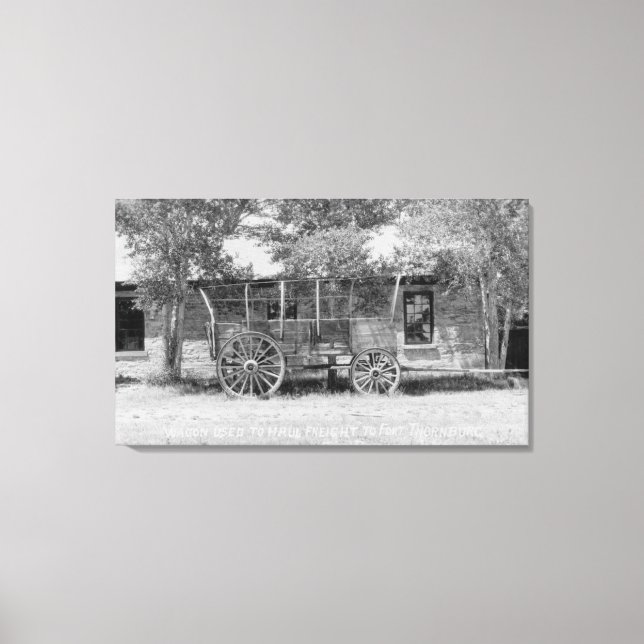 Frieght Wagon Scene Canvas Print (Front)