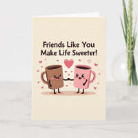 Friend Appreciation Mugs Card