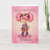 Friend - Birthday Card - Little Rock Chick