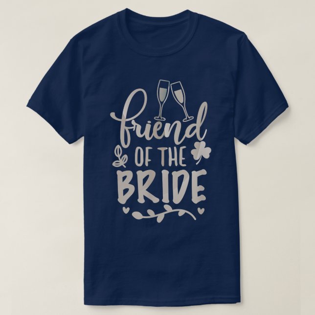 Friend Bride And Groom Tees Wedding Anniversary  (Design Front)