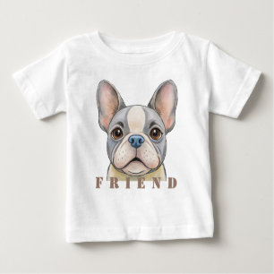 Friend Bulldog Baby T-Shirt