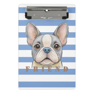 Friend Bulldog Mini Clipboard