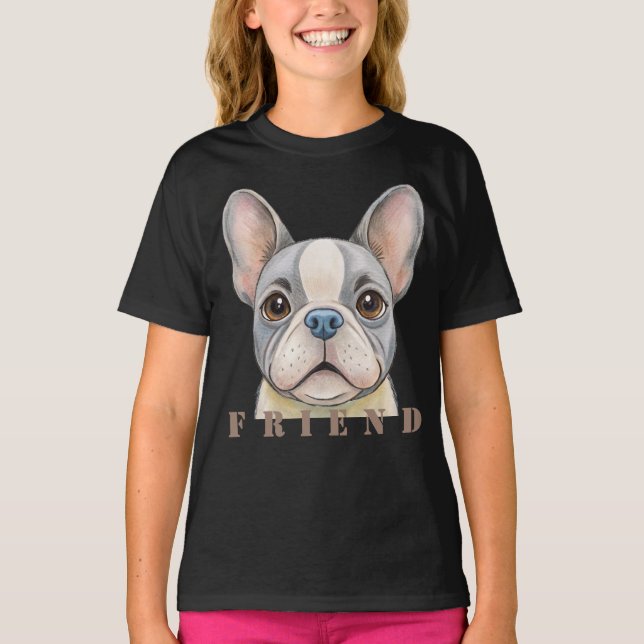 Friend Bulldog T-Shirt (Front)