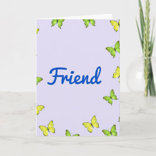 Friend Butterfly Card