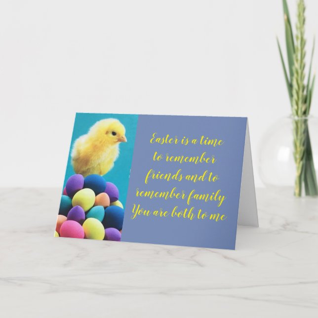 **FRIEND & FAMILY** YOU! EASTER (CHECK INSIDE) HOLIDAY CARD (Front)