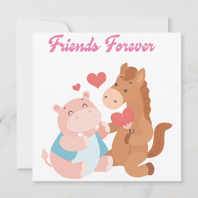 friend forever valentine's days invitation (Front)