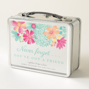 Friend Friendship Day Personalised Tin Storage Metal Lunch Box