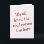 Friend Funny Christmas Cookie Holiday Card<br><div class="desc">If you’re looking forward to going to their house for the holidays because of the Christmas cookies that you’ll be greeted with then these cards are for you! Perfect for friends or family members who bake. The message on the inside can be customised.</div>