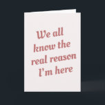 Friend Funny Christmas Cookie Holiday Card<br><div class="desc">If you’re looking forward to going to their house for the holidays because of the Christmas cookies that you’ll be greeted with then these cards are for you! Perfect for friends or family members who bake. The message on the inside can be customised.</div>