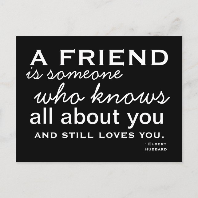 Friend -  Inspirational Postcard (Front)