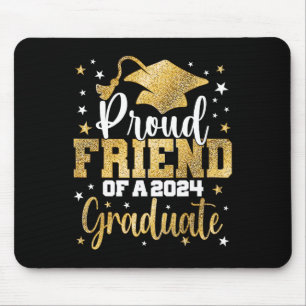 Friend Of A 2024 Graduate Cl Senior Graduation Mouse Pad