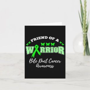 Friend Of A Warrior Bile Duct Cancer Awareness Card