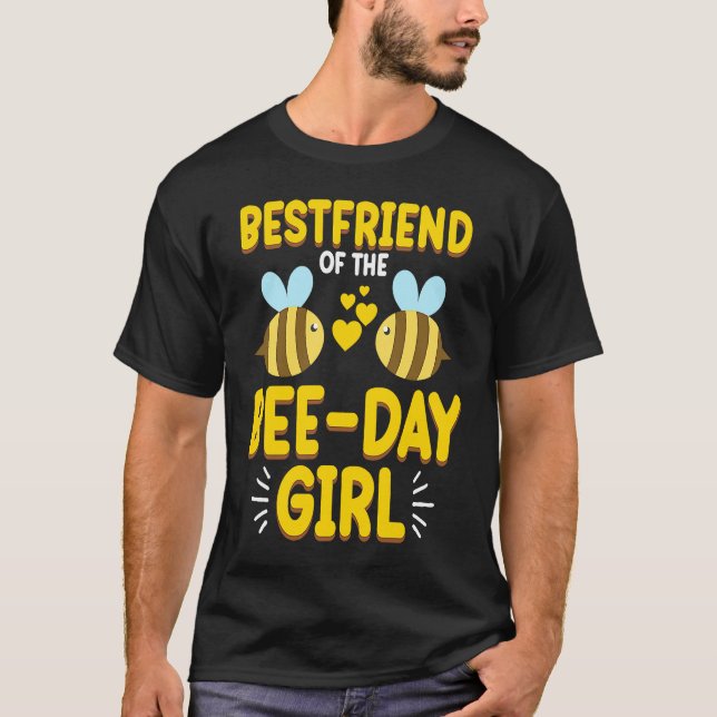 Friend Of Bee Day Girl Honey Beekeeper Beekeeping  T-Shirt (Front)