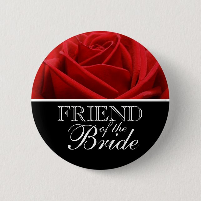 Friend Of The Bride Wedding Pins (Front)