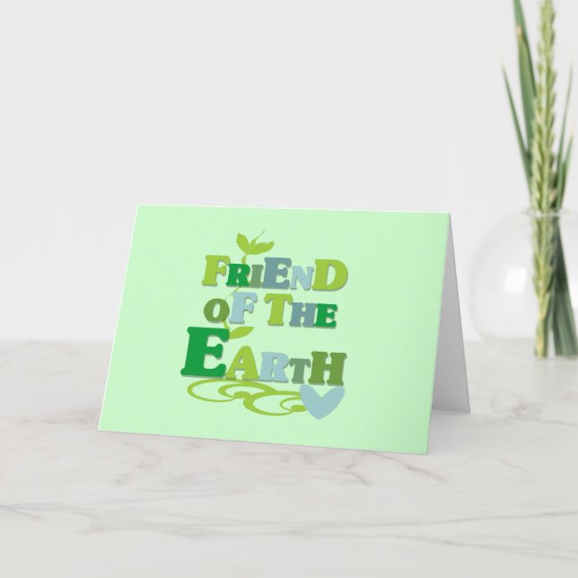 Friend of the Earth T-shirts and Gifts Card (Front)