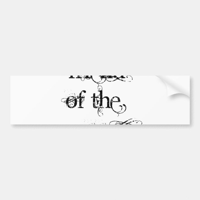 Friend of the Groom Bumper Sticker (Front)