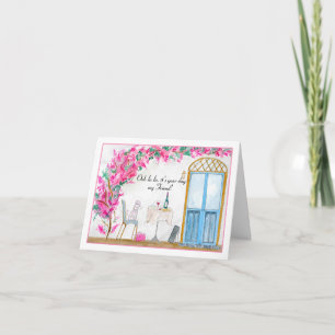 Friend Ooh La La Poodle Paris Birthday Card