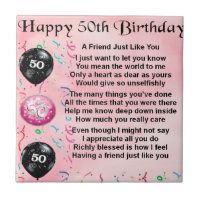 Friend Poem - 50th Birthday
