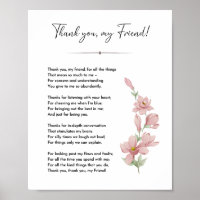 Friend poem, True best friend gift quote