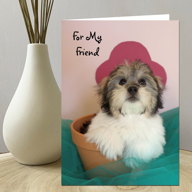 Friend Puppy Birthday Card (Creator Uploaded)