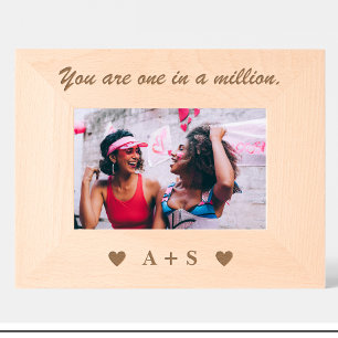 Friend quote Monogram Custom Wood Picture Frames