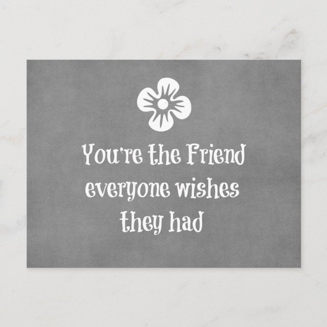 Friend Quote Postcard (Front)