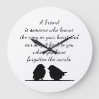 Friend quote Song in your Heart & Birds Fleece
