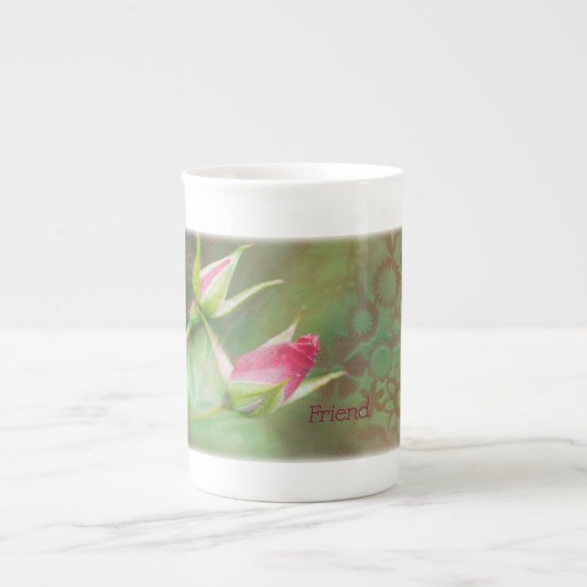 Friend Rosebuds Bone China Mug (Front)