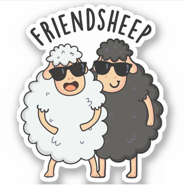 Friend-sheep Funny Sheep Pun  (Front)