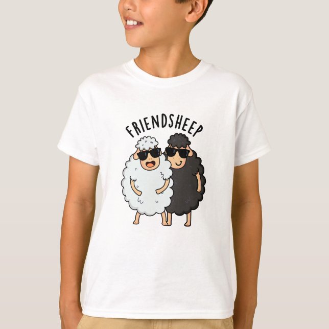 Friend-sheep Funny Sheep Pun  T-Shirt (Front)